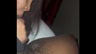 Chicago Ebony BBW sucking dick. He couldn’t hold the phone lol!