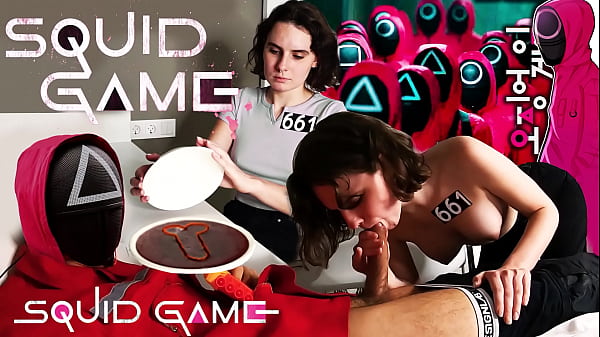 SQUID GAME in a Dalgona candy challenge – didn’t cut the dick out of the sugar and sucking a big dick – Darcy Dark