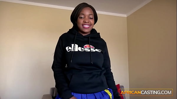 Big Tits African Beauty Busted Down By White Man