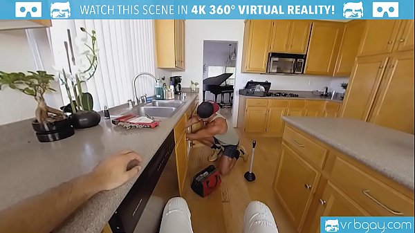 Gay VR PORN – Ebony twink Micha stroking his big black cock