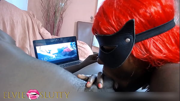 Mme Fufu, accro à la ébène, suce la bite de manière ludique pendant 1h 20 min – Partie 3