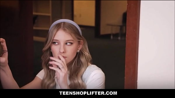 TeenShoplifter – Tiny Blonde Teen Find A VHS Tape Of Cute Black Teen Caught Shoplifting Getting Fucked By Security Guard & Masturbates To It