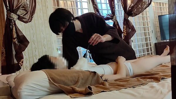 Tickling and full body aroma oil massage. Missionary sex with a teenage woman with small breasts 【souai】
