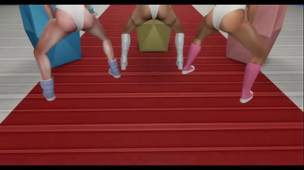 3 Ebony whores in buzz lightyear outfits banged by big cock