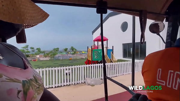 African stepmom with fat ass goes to the beach