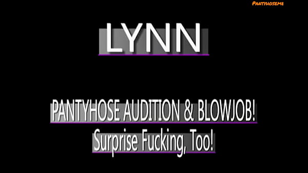 Ebony Babe Lynn Has Pantyhose Audtion and Ends Up Sucking and Fucking