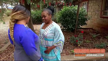 The naughty BBW EBONY LESBIAN had her girlfriend screaming on her HUGE STRAP-ON
